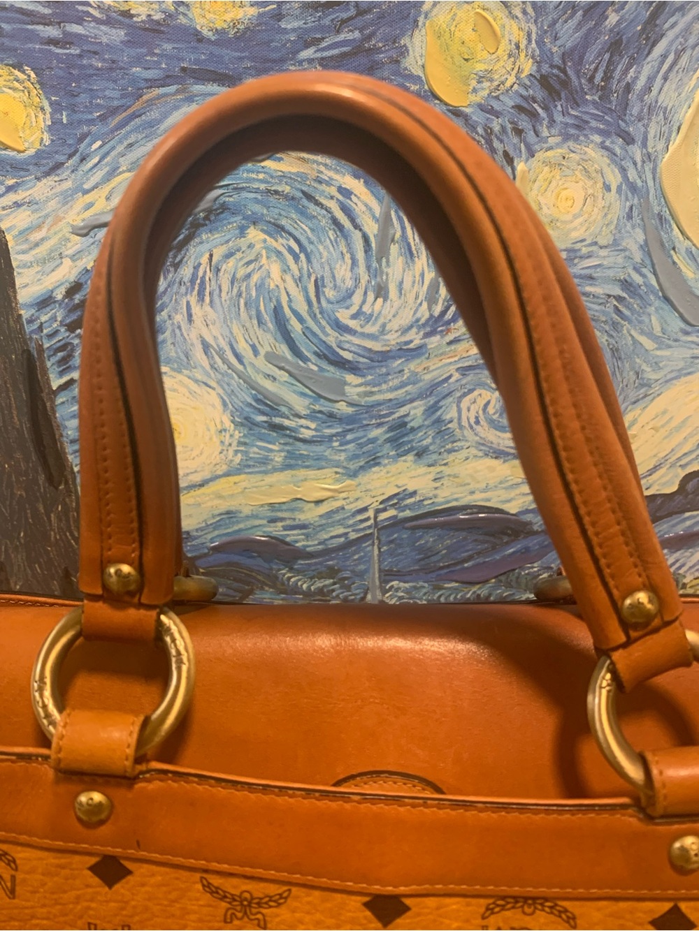 MCM Cognac handbag / shoulder bag limited Edition with COA - Picture 7 of 14